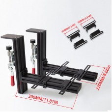 2 Sets of Simplayer Universal Throttle Joystick Mounts Desk Mounts with Extended Bases for Logitech