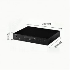 Black MH-P68 HiFi CD Player Bluetooth5.0 USB Lossless Audio Player Built-in DSP with 8 Sound Field Effects