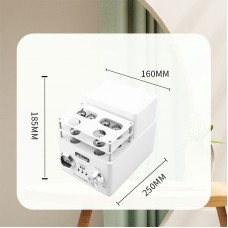 White 6P1 Push-pull Pure 4x6P1 Electronic Tube Amplifier Bluetooth5.0 HiFi Vacuum Tube Power Amplifier