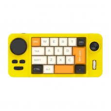 Yellow Mini Programmable 19-Button Onboard Macro Keyboard Mechanical Red Switch Keyboard with Colorful Light Effects