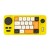 Yellow Mini Programmable 19-Button Onboard Macro Keyboard Mechanical Red Switch Keyboard with Colorful Light Effects