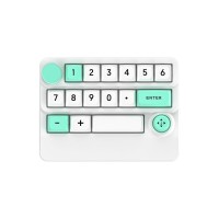 White W909 Wireless Three-mode Bluetooth Digital Keyboard Mechanical Gaming Keyboard with Joystick Support Macro Definition