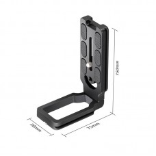 L-Shaped Vertical Camera Plate Universal Quick-Release Plate for DSLR Mirrorless Cameras & Tripods