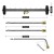 24" 4000PSI 2-In-1 Pressure Washer Undercarriage Cleaner & Water Broom – 7 Nozzles, Black Wheels