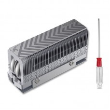 COOLLEO SSD-V2 HR-10 M.2 2280 SSD Heatsink with 14.8W/m·K Thermal Pads and Dual Heat Pipes