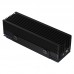 COOLLEO SSD-V3 M.2 2280 NVMe SSD Heatsink (Black) – Dual Heat Pipes, Full Aluminum, Grille Style