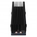 COOLLEO SSD-V3 M.2 2280 NVMe SSD Heatsink (Black) – Dual Heat Pipes, Full Aluminum, Grille Style