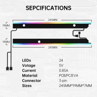 Lightsaber-X ARGB Backplate ARGB Sync Motherboard Backplate Kit (MATX M-ATX Version 245mm × 245mm)