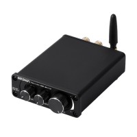 BRZHIFI Mini Power Amplifier TPA3116 2-Channel 50W+50W HiFi Bluetooth5.0 Stereo Audio Amplifier with 19V3.4A 65W Power Adapter