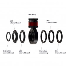 Astro Frog Professional Off-axis Guider M42/M48/M54 OAG Double Helix Focusing Astronomical Telescope Accessory