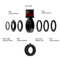 Astro Frog Professional Off-axis Guider OAG with Filter Drawer for M42/M48/M54 Astronomical Telescopes