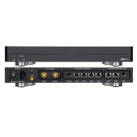 Black LHY AS8 Pro 115V Audio HiFi Switch Ethernet OCXO Clock 2.5Gbps Main Switch +1Gbps Audio Isolation