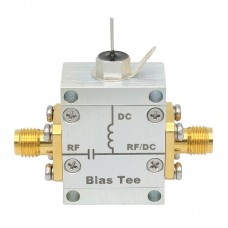 Gold-plated Connector 0.01-6GHz RF Bias Tee 2A High Current DC Block with SMA Female Connector