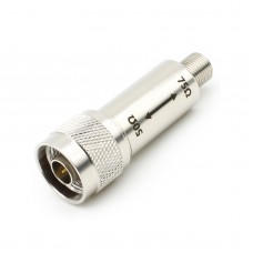 DC-3GHz Impedance Converter 75ohms-50ohms RF Impedance Transformer (N-Type Male to F-Type Female Connector)