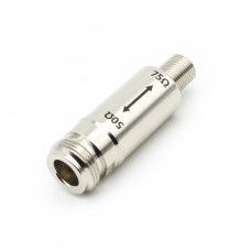 DC-3GHz Impedance Converter 75ohms-50ohms RF Impedance Transformer (N-Type Female to F-Type Female Connector)
