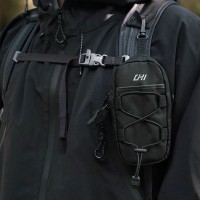CHI Black Bag+ Backpack Shoulder Strap Accessory Pouch Outdoor Expansion Shoulder Bag for Hiking