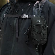 CHI Black Bag+ Backpack Shoulder Strap Accessory Pouch Outdoor Expansion Shoulder Bag for Hiking