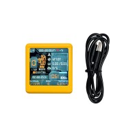 ESP32 1000KH/s BTC Miner Solo Miner & Small Home Desktop Clock (Yellow) - Quiet Operation & Wifi