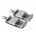 Precision Cross Mini Manual Sliding Table Linear Rail X/Y Axis Platform + B Clamp for Digital Control CNC Processing