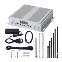 25W FM Transmitter Stereo PLL Broadcast Radio Station + Range Max Antenna + Power Supply