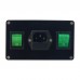 Intelligent Electric Digital Dual PID Controller Dual Display with 5 Pin XLR Male Plug and Power Cable