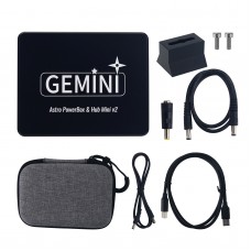 Gemini PowerBox & Hub Mini V2 USB3.1 Hub High Speed Astronomical Power Management Box with Dovetail Plate