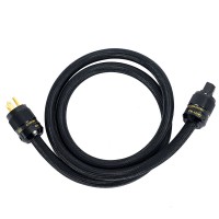 Crosbon Imported 3-Core 6mm² OFC Power Cable Soft OFC Speaker Wire (US Standard Plug, 2 Meters)
