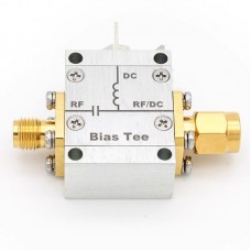 0.01-4.2GHz 50ohms DC Bias Tee RF Feedback High Current DC Block with SMA Female to Male Connector