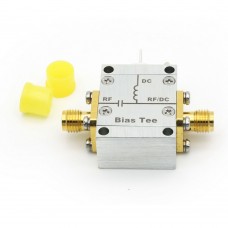 0.01-8GHz 50ohms DC Bias Tee RF Feedback High Current DC Block with SMA Female to Female Connector