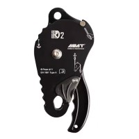 Black ASAT RD2 Unidirectional Brake Pulley Type Descender 30-150KN Industrial Rope Climbing Accessory