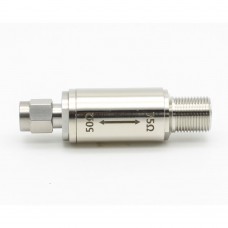 DC-3GHz Impedance Converter 50ohms to 75ohms/75ohms to 50ohms RF Impedance Adapter (SMA Male to F-Type Female Connector)