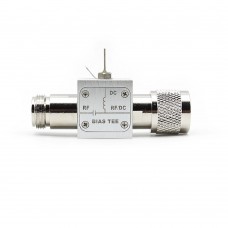 0.01-3GHz Bias Tee 2A High Current 50V RF DC Block 75ohms with N-Type Female to Male Connector