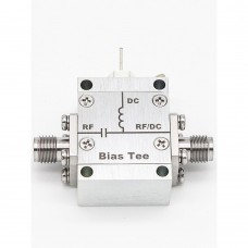 100kHz-1.0GHz 2A High Current Bias Tee 50ohms 50V RF DC Block with Stainless Steel RF-SMA Female to RF/DC-SMA Female Connector