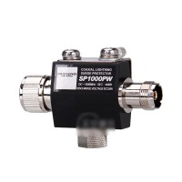 SP1000PW DC-1GHz Portable Base Station Antenna Coaxial Lightning Surge Protector Waterproof Lightning Arrester