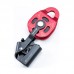 Red Heavy Load Lifting Ascender Movable Pulley 400KG for Air Conditioner Hoisting/Rescue Supplies Lifting