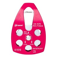 Side Panel Single Pulley Portable 7075 Aviation Aluminum Climbing Pulley 30KN for Outdoor Mountaineering/Rescue