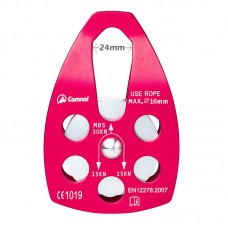 Side Panel Single Pulley Portable 7075 Aviation Aluminum Climbing Pulley 30KN for Outdoor Mountaineering/Rescue