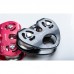 Black Dual-axis Twin Pulley 25KN Heart-shaped Climbing Pulley for Outdoor Mountaineering/Lifting