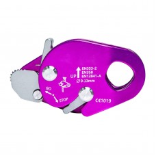 Purple Aluminum Alloy Anti-fall Device Flow Rope Self-locking Device 220KG Load Capacity Support 9.5-13mm Ropes