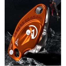 Camnal Orange Anti-panic Version Outdoor Descender 15KN 10-12mm Rope Climbing and Descending High Altitude Operation Protector
