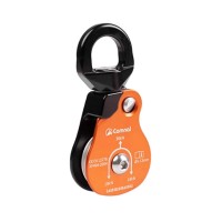 Aluminum Alloy Universal Single Pulley 36KN Outdoor Hiking Rope Climbing Pulley Support 13mm Ropes