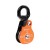 Aluminum Alloy Universal Single Pulley 36KN Outdoor Hiking Rope Climbing Pulley Support 13mm Ropes