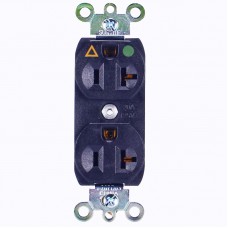 Crosbon 20A 250V US Type Duplex Receptacle Medical Grade Outlet Hifi Audio Wall Outlet (Black)