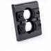 Crosbon Pure Aluminum Wall Outlet Panel American Standard HIFI Wall Socket Panel w/ Soft Rubber Pad