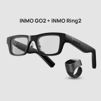INMO Go2 AR Translation Glasses 40+ Languages 90+ Accents and Teleprompter Support & INMO Ring2