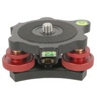 BEXIN LP-64 ±5° Fine-Tuning Tripod Head Leveling Base for DSLR Cameras Tripods and Load under 15kg