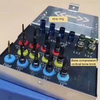 21PCS/Set Dental Drill Kit Implant Drill Stopper Kit for Osseodensification & Dental Implant Surgery