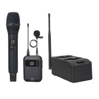 LS01 Low Noise Digital Professional Wireless Handheld Microphone + LS02 Pocket Microphone + LS05 Charging Base Receiver