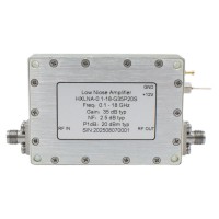 0.1-18GHz Ultra-wide Band RF Microwave Low Noise Amplifier 35dB High Gain LNA with SMA Female Connector