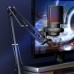 White ME6S professional Game USB Microphone Flexible Adjustment RGB Live Streaming Condenser Microphone